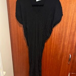 Ava Sky Black Maxi Dress